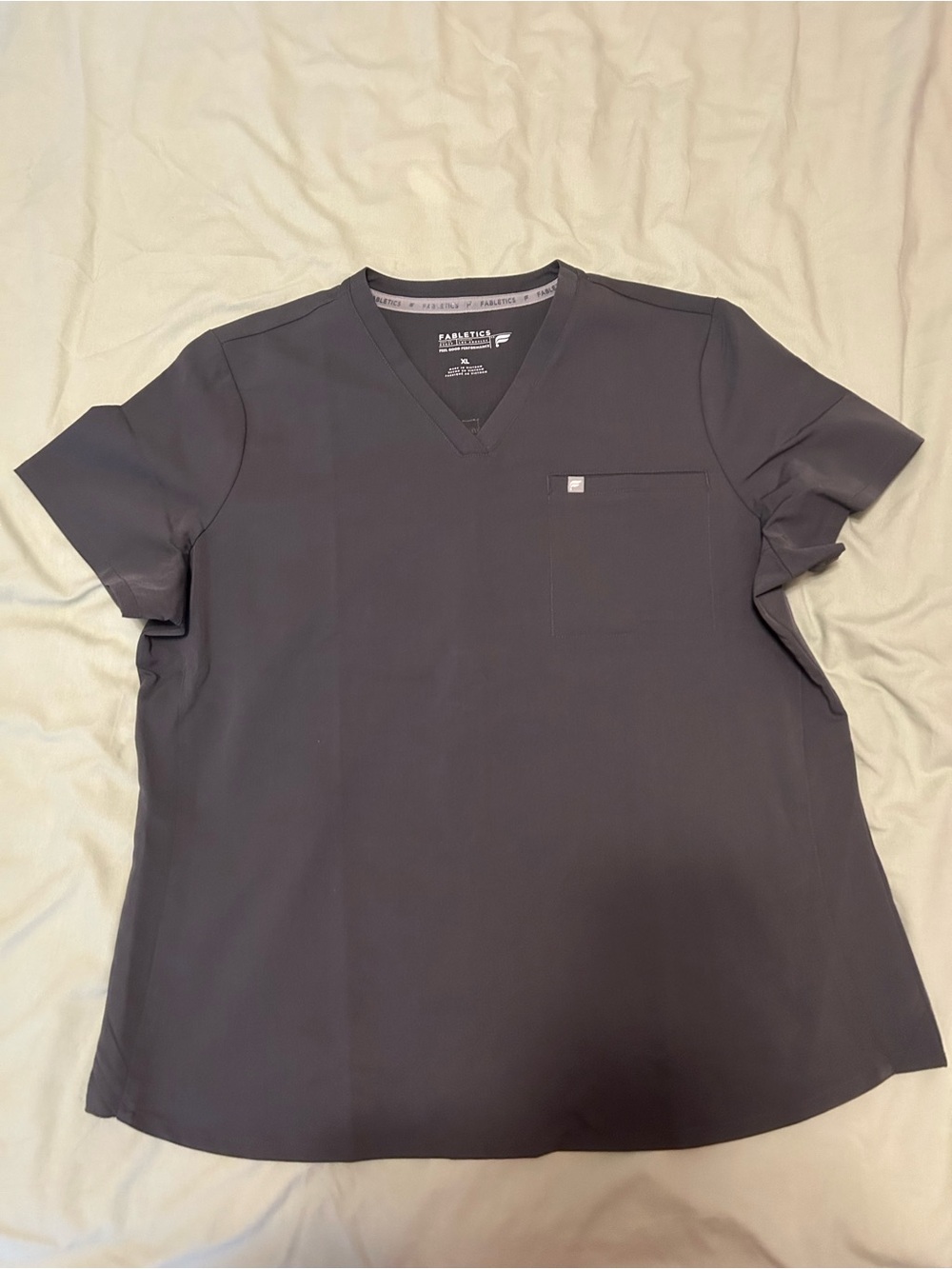 Fabletics Grey Scrub Top